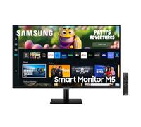 Samsung Smart Monitor Écran PC M5 32" dalle VA,UHD 4K :3840 x 2160, 3000:1, HDR10, 60 Hz, Smart Hub, Game Bar 2.0, TV Plus, Communication Vidéo, Workspace, Microsoft 365, Inclinable, HDMI, USB, Blanc