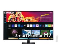 Samsung Smart Monitor M7 43’’ en resolution UHD 4K. Le 1er écran tout-en-un pour accéder facilement à vos applications de divertissement et travail. LS43BM700UUXEN