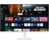 Samsung Smart Monitor M7 Blanc - 32'' - Dalle VA, UHD 4K (3840 x 2160), 60Hz, 4ms, Inclinable, 2 x HDMI (2.0), USB-C (65W), 3 x USB-A, Smart TV, Gaming Hub, LS32DM703UUXEN