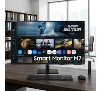 Samsung Smart Monitor M7 M70F 32" 4K UHD USB-C Écran 4K UHD de 32 pouces doté de fonctionnalités Smart TV, d'une connectivité USB-C de 65 W et d'un