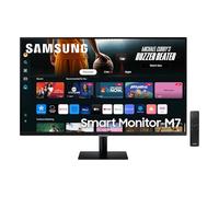 Samsung Smart Monitor M7 Noir - 32'' - Dalle VA, UHD 4K (3840 x 2160), 60Hz, 4ms, Inclinable, 2 x HDMI (2.0), USB-C (65W), 3 x USB-A, Smart TV, Gaming Hub, LS32DM702UUXEN