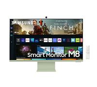 Samsung Smart Monitor M8 32'' en Resolution UHD 4K. Le 1er écran Tout-en-Un pour accéder Facilement à Vos Applications de Divertissement et Travail. LS32BM80GUUXEN