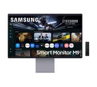 Samsung Smart Monitor M9 (S32FM900), Flat 32", 3840x2160 (UHD 4K), Smart Hub avec AI, Panneau QD-OLED, Office 365, Gaming Hub, Haut-parleur intégré, Télécommande, WiFi, HDMI, DP, USB-C