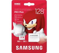 Samsung Sonic Edition - Knuckles Carte microSDXC au détail 128 GB A2 Application Performance Class, v30 Video Speed Class, UHS-I U3 “Sonic The Hedgehog”