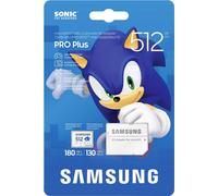 Samsung PRO Plus MB-MD512SA - Sonic the Hedgehog carte mémoire flash (adaptateur microSDXC vers SD inclus(e)) - 512 Go - A2 / Video Class V30 / UHS-I U3 - microSDXC UHS-I - blanc Blanc