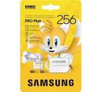 Samsung Carte mémoire microSDXC Sonic Pro Plus, Interface UHS-I, 256 Go, Vitesse de Lecture jusqu'à 180 Mo/s, Toujours Plus de Vitesse pour Les Consoles, MB-MD256SA/LC1, avec Adaptateur SD