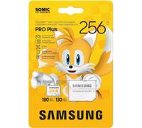 Samsung Carte mémoire microSDXC Sonic Pro Plus, Interface UHS-I, 256 Go, Vitesse de Lecture jusqu'à 180 Mo/s, Toujours Plus de Vitesse pour Les Consoles, MB-MD256SA/LC1, avec Adaptateur SD