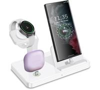 Samsung Station de charge 3 en 1 Samsung pour Galaxy S23 S22 S21 S20 S5,Note 20 10 9,Flip4/3 Fold 3/4,A54 A53 A51,Galaxy