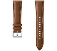 Samsung Stitch Leather Band ET-SLR85 - Bracelet de montre pour montre intelligente - brun - pour Samsung Gear Sport SM-R600; Galaxy Watch, Watch 3 (41 mm), Watch Active, Watch Active 2 G