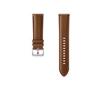 Samsung Stitch Leather Band ET-SLR84 - Bracelet de montre pour montre intelligente - brun - pour Galaxy Watch (46 mm), Watch 3 (45 mm) G
