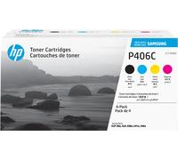 Samsung CLT-P406C Pack de 4 cartouches authentiques de toner cyan/magenta/jaune/noir
