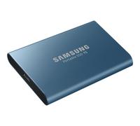 Samsung T5 MU-PA500 - SSD - chiffré - 500 Go - externe (portable) - USB 3.1 Gen 2 (USB-C connecteur) - AES 256 bits - Bleu océan