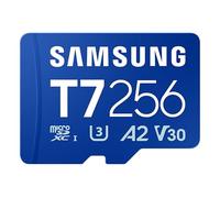 Samsung T7 Carte microSD, 256 Go, Carte mémoire pour Jeux Mobiles sur Smartphones, tablettes et Consoles Portables, UHS-I U3, Full HD & 4K UHD, 170 Mo/s en Lecture, MB-MB256T/WW