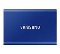 Samsung T7 MU-PC1T0H - SSD - chiffré - 1 To - externe (portable) - USB 3.2 Gen 2 (USB-C connecteur) - AES 256 bits - bleu indigo Bleu indigo G