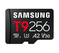 Samsung T9 Carte microSD, 256 Go, Carte mémoire pour Drones, caméras d'action et caméras à 360°, UHS-I U3, Full HD & 4K UHD, 200 Mo/s en Lecture, 130 Mo/s en écriture, MB-MH256T/WW