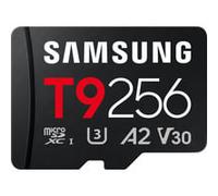 Samsung T9 Carte microSD, 256 Go, Carte mémoire pour Drones, caméras d'action et caméras à 360°, UHS-I U3, Full HD & 4K UHD, 200 Mo/s en Lecture, 130 Mo/s en écriture, MB-MH256T/WW
