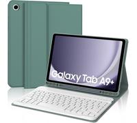 Samsung Tab A9 Plus 11 Inch 2023 French Azerty Keyboard Case Magnetic Bluetooth Wireless Keyboard Case Cover For Samsung Tab A9 Plus (Sm-X210/X216/X218), Dark Green