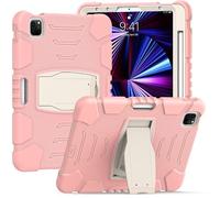 Samsung Tab Une Housse de 8,4 Pouces T307 avec Support, Durable, Hybride, Choc, résistant, Trois Couches, étui de Protection en Silicone pour Tablette Enfant (Rose)