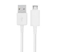 Samsung - TPC© Câble Micro USB eP-dG925UWE Original pour Galaxy S6, S6 Edge, S6 Plus, Note 4, Note 5, Blanc, Bulk