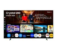 Samsung TV 55 pouces Crystal UHD U7025F 4K Smart TV, couleurs incroyables avec Crystal Processor 4K, écoutez tous les haut-parleurs avec Q-Symphony, données protégées, Knox Security et Gaming Hub