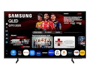 Samsung TV 65 Pouces QLED 65Q7F3 4K Smart TV avec Vision AI, 100% Volume de Couleur Quantum Dot et Plus de 500 Chaînes TV Plus