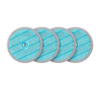 Samsung VCA-SPW95/VT Lot de 4 tampons en Microfibre pour Balai VCA-WBA95/GL, réutilisables, antibactériens, Ø 17 cm, Bleu
