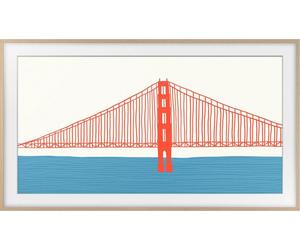 Samsung VG-SCFA43TK - Cadre décoratif pour TV - 43' - teck - pour Samsung QE43LS03AAU, QE43LS03AU, QN43LS03AAF