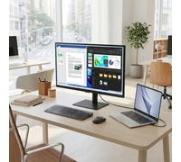 Samsung ViewFinity S61F Moniteur QHD 27'' Moniteur QHD de 27'' offrant un affichage fluide jusqu'à 100 Hz et un support ergonomique complet pour