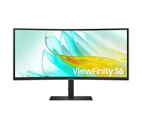 Samsung ViewFinity S65UC Moniteur 34'' Moniteur incurvé ultra-large WQHD de 34 pouces avec USB-C, LAN intégré et commutateur KVM, idéal pour les