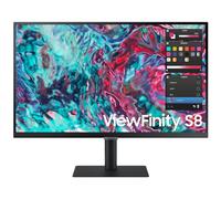 Samsung ViewFinity S8 S27B800TGU - S80TB Series - écran LED - 27" - 3840 x 2160 4K UHD (2160p) @ 60 Hz - IPS - 350 cd/m² - 1000:1 - HDR10 - 5 ms - HDMI, 2xThunderbolt 4 - noir