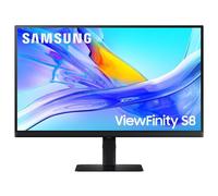 Samsung ViewFinity S8 S27D800UAU - S80UD Series - écran LED - USB - 27" - 3840 x 2160 UHD @ 60 Hz - IPS - 350 cd/m² - 1000:1 - HDR10 - 5 ms - HDMI, DisplayPort, USB-C - noir