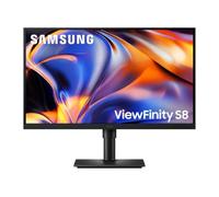 Samsung ViewFinity S8 S80HF 5K 27", 16:9, 1000:1, 5120 x 2880, 60Hz, USB-C, Easy Connection, Ergonomic Design, HDR10, LAN Port, KVM Switch, Display Manager, LS27H804EFAXEN