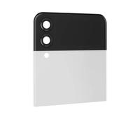 Vitre Arrière Supérieure pour Samsung Galaxy Z Flip 4 avec Écran Externe Blanc