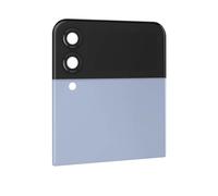 Vitre Arrière Supérieure pour Samsung Galaxy Z Flip 4 avec Écran Externe Bleu