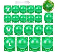 SAMSYOKI 20 Pièces Boîte d'enracinement de Plante Balle de Propagation, Boîte de Culture de Racines de Plantes, Boîte de Greffage Dispositif De Racine De Plante pour Greffage Jardin (S+M+L) (Vert)