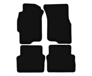 Samt-Bezüge BASIC schwarz für Rover 400/45 Limousine (1998-2005)