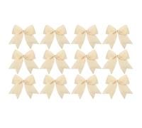 Samt Weihnachtsschleifen -15 cm Vintage Weihnachtsanhänger| 12 Stück Weihnachts Samtschleifen,für DIY Bastelarbeiten Hochzeitskranz Basteln Party Süßigkeitentüten Zuhause