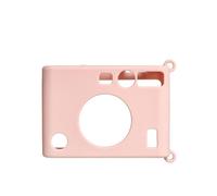SAMTN pour instax Mini Evo Etui Protecteur, étui pour Appareil Photo, Housse en Silicone Souple (Rose)