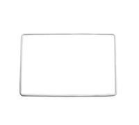 SAMTN Protecteur de cadre d'écran Protecteur d'écran de console centrale en silicone pour Tesla Model 3 Model Y 2017-2023, écran décor protecteur cadre de bord, couverture en silicone (Blanc)