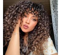 Samtress 14 Inch GoGo Curl Crochet hair Extensions 8 Packs Bohemian Short Crochet Braids with Curly Omber Brown Water Wave Braiding Hair Synthetic for Women (#T30)