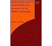 Samuel David Luzzatto, Prolegomena To A Grammar Of The Hebrew Language