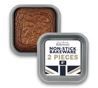 Samuel Groves Lot de 2 moules à brownie carrés anti-adhésifs de 20 cm fabriqués en Angleterre