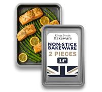 Samuel Groves Lot de 2 plaques de cuisson antiadhésives de 35 cm - Fabriquées en Angleterre