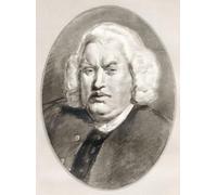 Samuel Johnson 1709-1784 alias Dr. Johnson. Écrivain anglais, poète, essayiste, moraliste, critique, littéraire, biographe, éditeur et lexicographe. Illustration de Gordon Ross Artiste et illustrateur