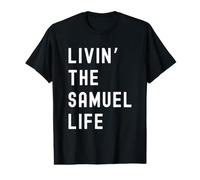 Samuel Vivant la Vie de Samuel Nom Amusant T-Shirt Graphique avec Valeur