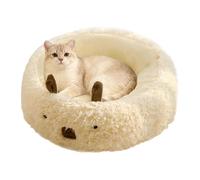 Samuliy Lit pour chat, canapé chauffant pour animal domestique | Lit rond lavable pour chaton, petit, moyen et grand, chaton, chiot et petits animaux, intérieur et extérieur