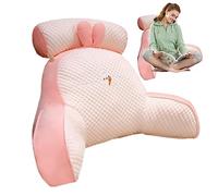 Samuliy lit, repose-siège pour soutien dorsal | Oreiller portable avec coussin nuque amovible pour lecture au sol, canapé, lit jour, livres