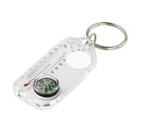 Samuliy Porte-clés thermomètre Boussole - thermomètre Boussole - Porte-clés au Format de Poche - Boussole de Guidage 3 en 1 - Thermomètre - Porte-clés