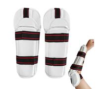 Samuliy Protège-avant-bras Taekwondo | Protège-avant-bras pour Taekwondo - Doublure respirante pour le combat, la boxe et le taekwondo