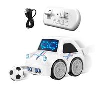 Samuliy Voiture RC - Petit Camion Robot Jouet Interactif,Mode Suivi Et Évasion Voiture Intelligente Télécommandée | pour Garçon Fille Anniversaire Préscolaire Maternelle Extérieur Maison Salle